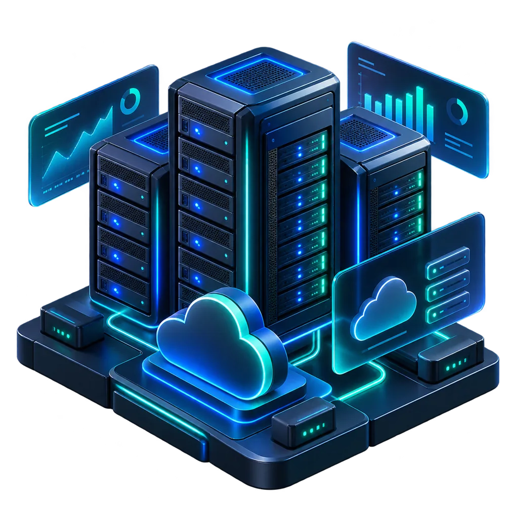 Minh họa hệ thống máy chủ VPS từ thiết kế GPT
